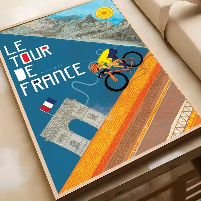 Affiche de vélo Vintage, peinture sur toile, maison moderne, salon, chambre à coucher, Bar, café, dé