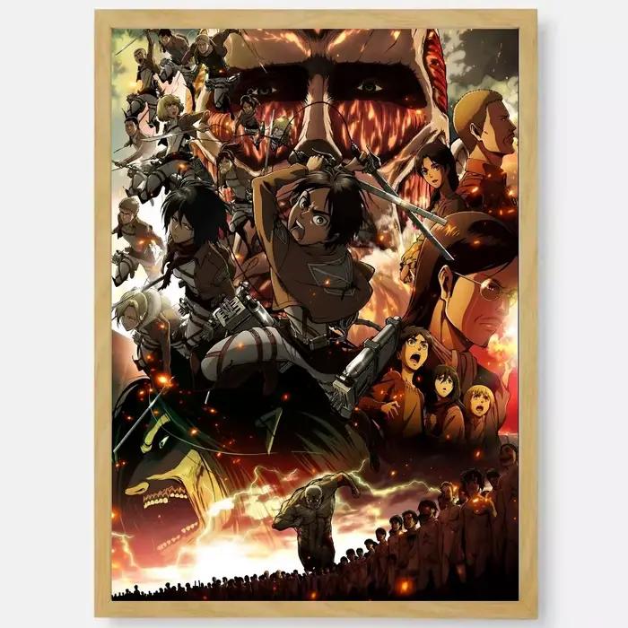 Affiche classique d'anime a-attaque o-on t-titane, toile d'art HD, peinture de maison, salon, chambr