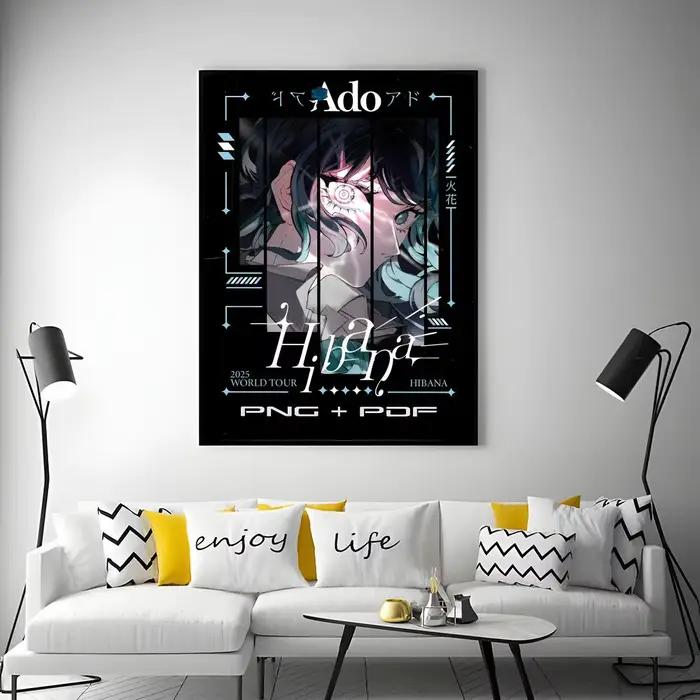 Ado Singer A-Ado affiche polyvalente HD étanche mur Art auto-adhésif décor pour n'importe quel espac