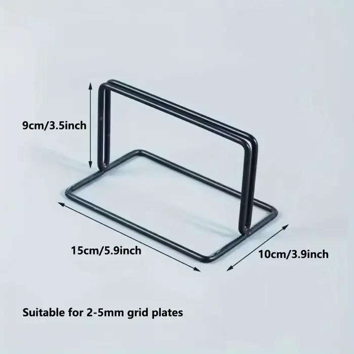 Support de présentation moderne pour grille métallique avec base, support de rangement en métal, sup