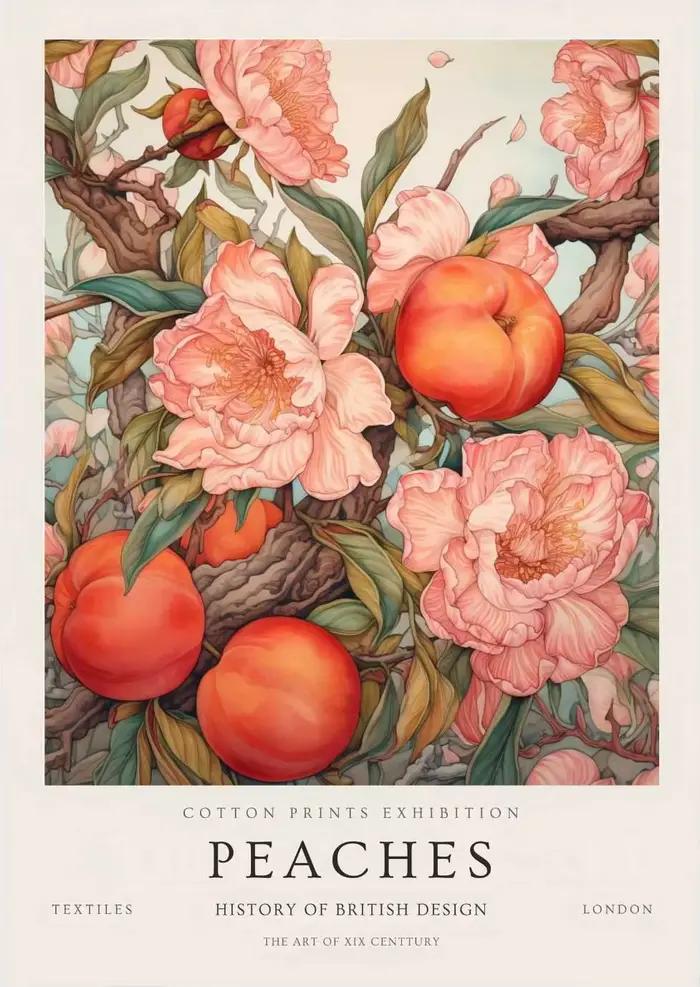 Affiche de fleurs et de fruits de William Morris, peinture diamant, images d'art murales des jardins