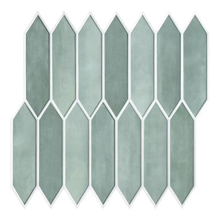 Panneaux Muraux Géométriques 3D, Carreaux Décoratifs Hexagonaux Longs pour Décoration Intérieure, 30