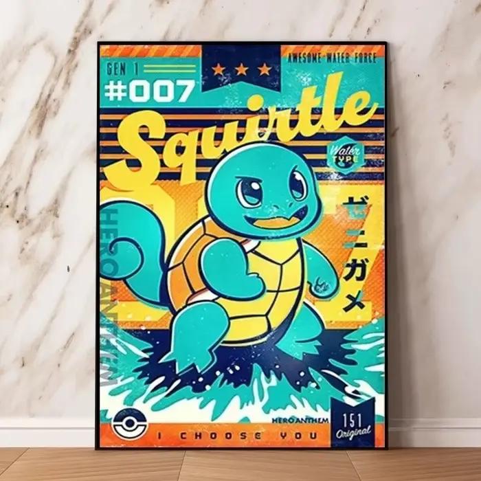 Affiche Pikachu de l'anime japonais Pokemon, impressions sur toile Hd, peintures de décoration pour 
