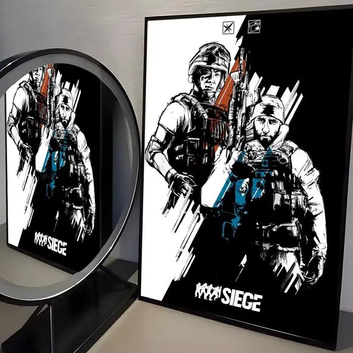 Poster de jeu R-Rainbow Six Siege, affiche murale sur toile esthétique moderne, décoration de chambr