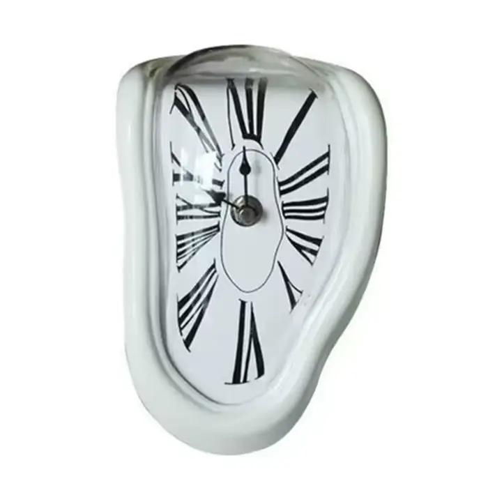 Horloge de fusion d'or de Rome populaire, horloge fondue de Salvador Dali, montre décorative pour la