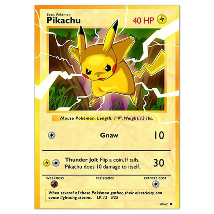 Affiche de Pokemon périphérique de dessin animé japonais, décor mural Pikachu Charizard, peinture su