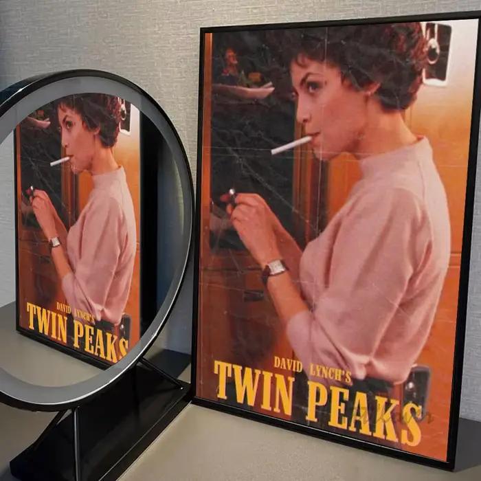 Affiche de spectacles de la série télévisée Twin Peaks, autocollant en papier imperméable, décoratio