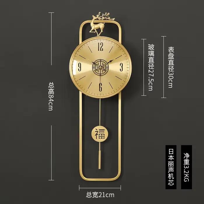 Horloge murale Design esthétique Simple suspendue horloge murale De luxe nordique italie Unique Relo