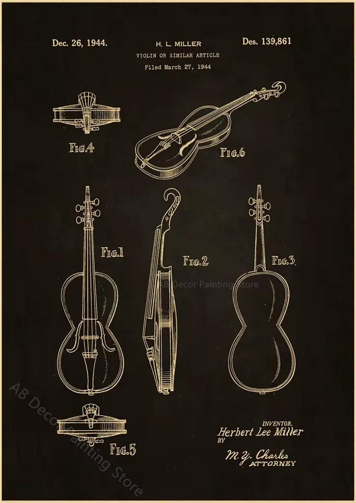 Affiches d'art musical, Style rétro, imprimés nostalgiques, Vintage, décor de salle de maison, de Cl