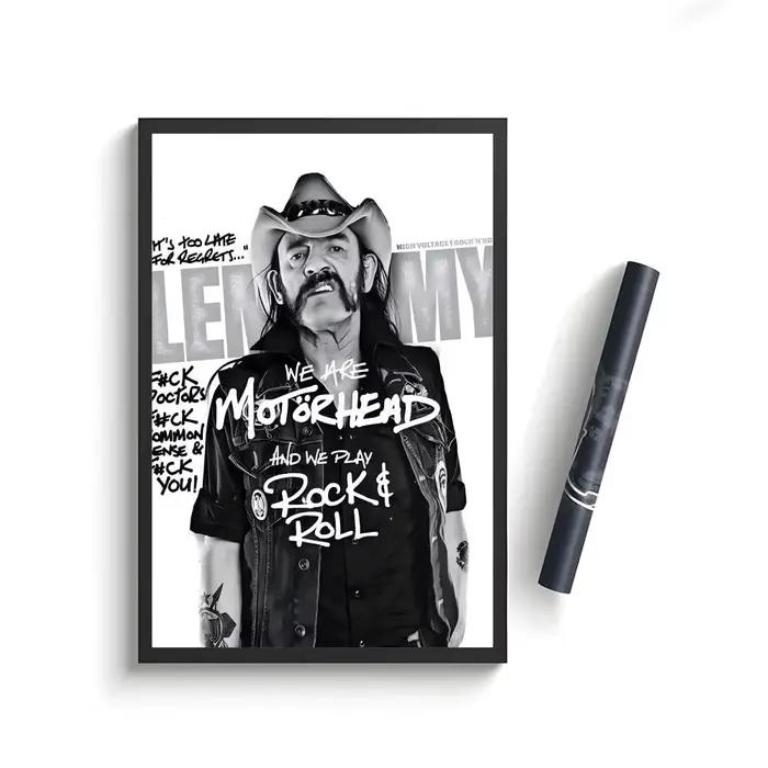 Affiche murale Singer L-Lemmy-Kilmister, impression artistique adaptée au salon, chambre à coucher, 