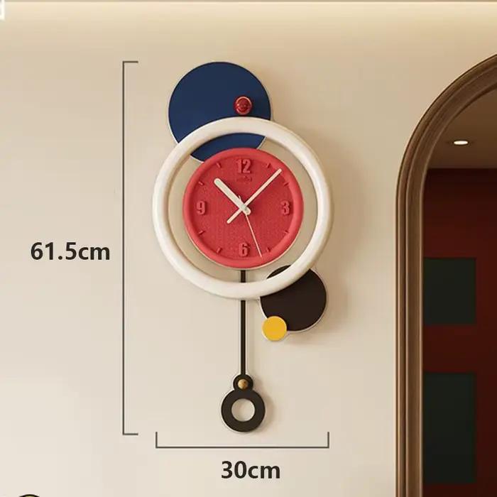 Horloge murale créative Moder Hom, accessoires de décoration modernes, horloge murale d'ornement d'i