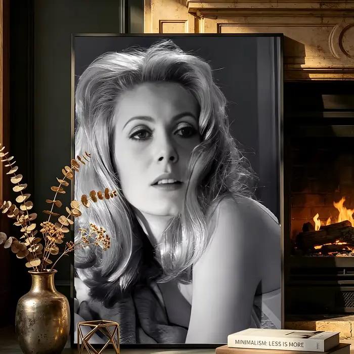 Affiche autocollante HD de la actrice française C-Catherine Deneuve, autocollants muraux pour chambr