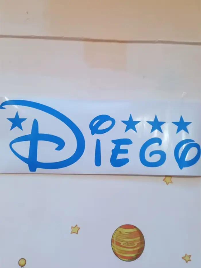 Autocollant mural étoile personnalisé avec nom, décoration artistique pour enfants, décoration intér