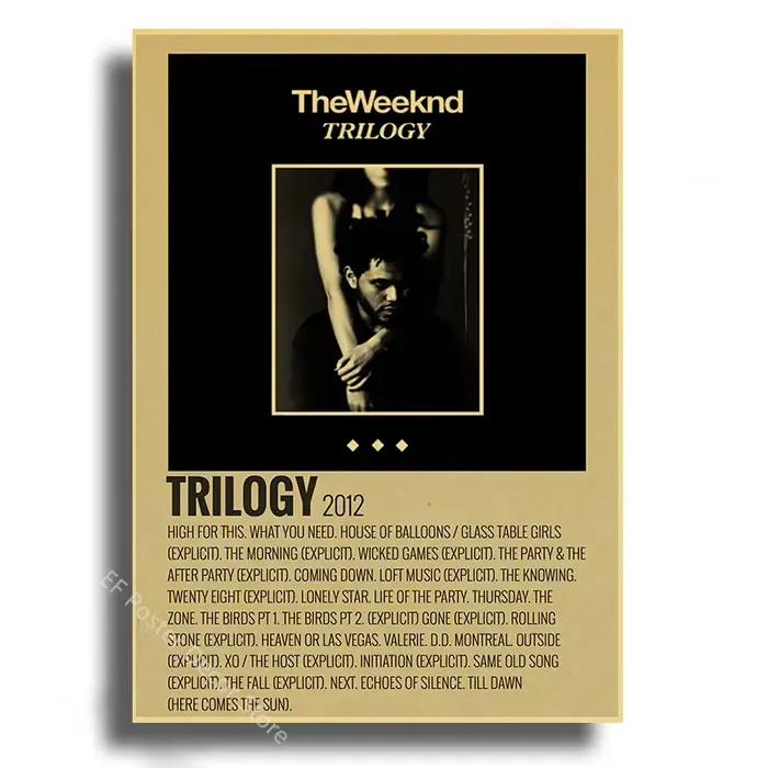 The Weeknd-Affiche d'Album de Musique Vintage, Décoration de Maison, Bar, 73 Pièces, Peinture Murale