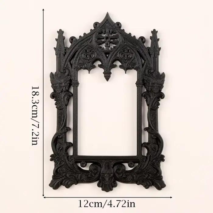 Cadre photo sculpté gothique sombre transfrontalier pour décoration murale rétro à domicile