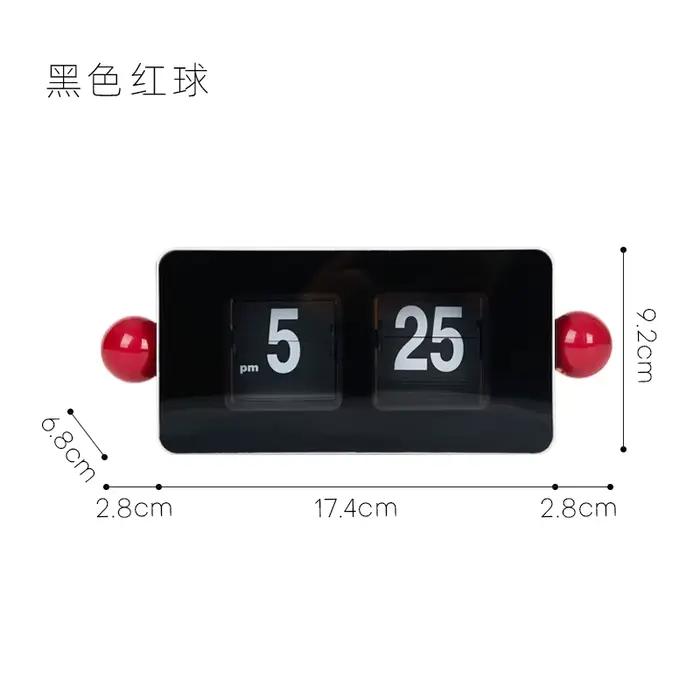 Horloge à retournement automatique, horloge de Table créative pour salon, chambre à coucher, décor d