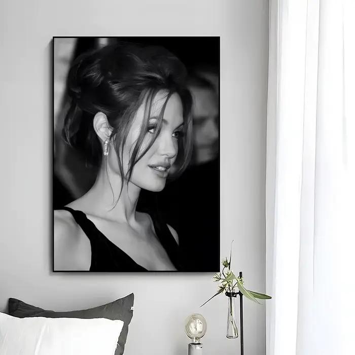 Affiche murale décorative Angelina J-Jolie, impression artistique, décoration murale, décoration de 