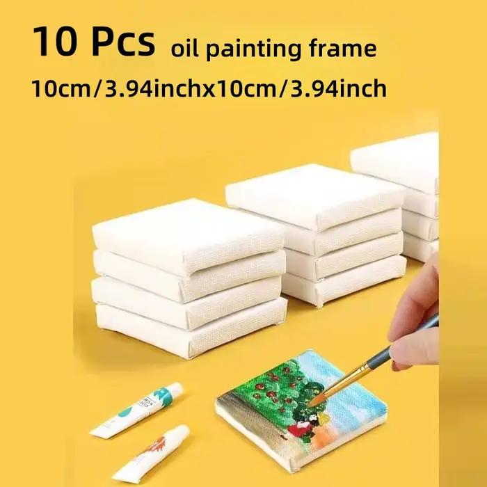 Mini cadres de peinture à l'huile, 10 pièces, cadres d'art décoratifs en bois pour la maison, décora