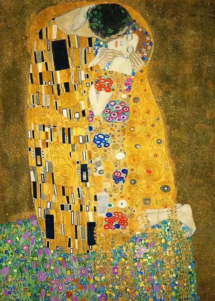 Classique célèbre Gustav Klimt Figure abstraite œuvre KissTree de la vie affiche impression toile pe