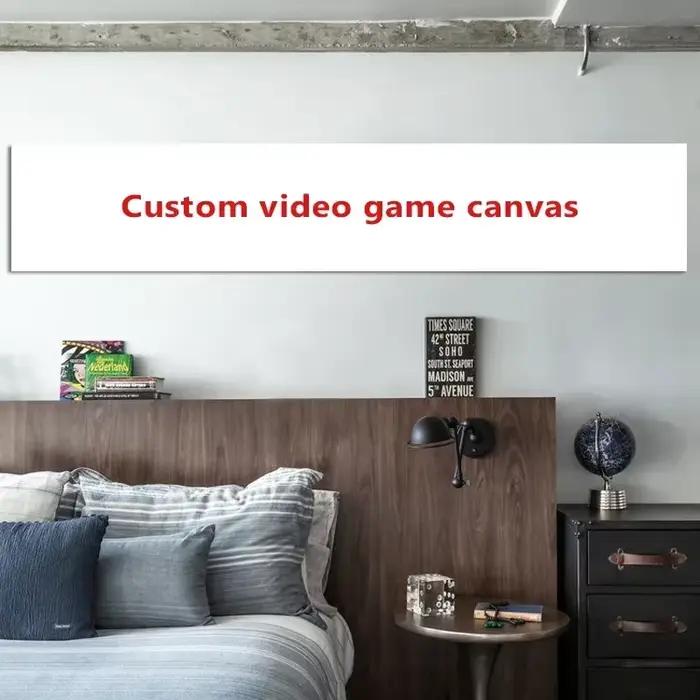 Affiche de Jeu Vidéo Personnalisée VIP, 1 Pièce, Dessin Animé, Toile d'Art, Art Mural Customisé pour