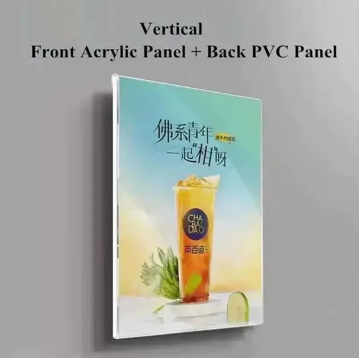 A4 210x297mm mural bâton Photo Photo affiche cadre sans cadre acrylique Document signe titulaire cad