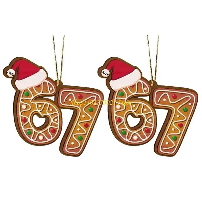 C4DF – décoration murale humoristique en acrylique 67, décoration vacances, suspendue pour noël, fêt