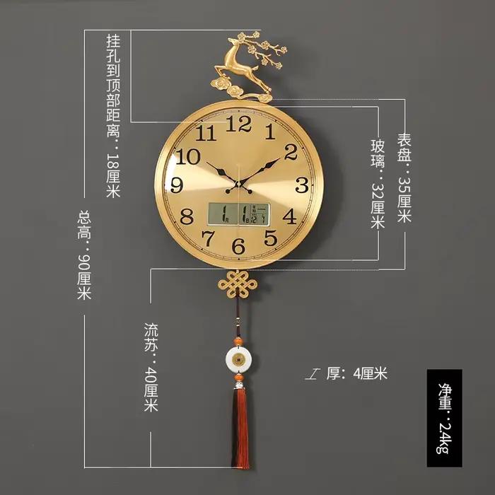 Horloge murale De cuisine minimaliste classique amusant concepteur horloge murale De luxe industriel