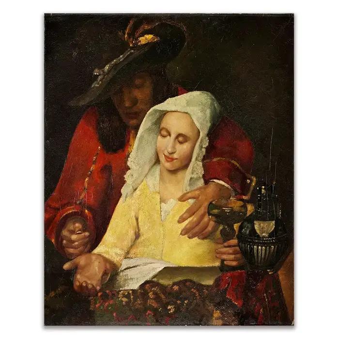 Cassisy – peinture à l'huile sur toile, affiche de johnes-Vermeer, impression d'art mural, décoratio