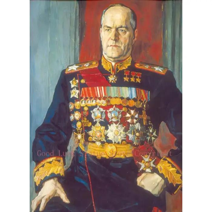 Peinture sur toile # TOP art | Portrait général de la seconde guerre mondiale d'un général soviétiqu