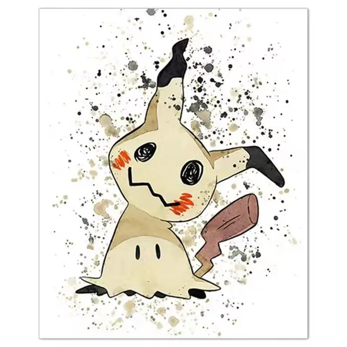 Peinture sur toile de dessin animé Pokemon, Bulbasaur, Charmander, écureuil, affiche et impression a