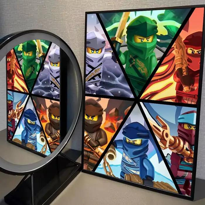 Affiche imprimée L-Lego Ninjago, pour chambre à coucher, salon, décoration de la maison, dessin anim