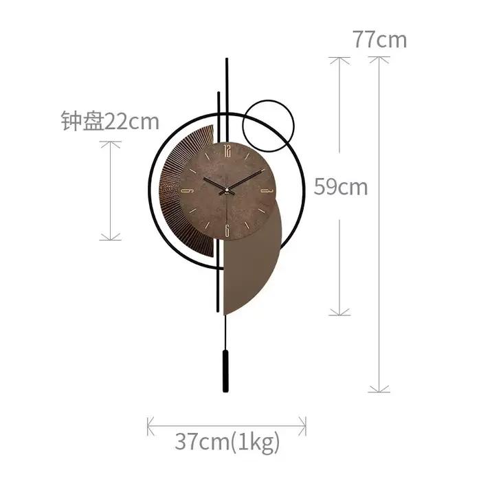 Horloge murale haut de gamme 2025 nouveau modèle avec lumières, horloge de décoration de grille mura