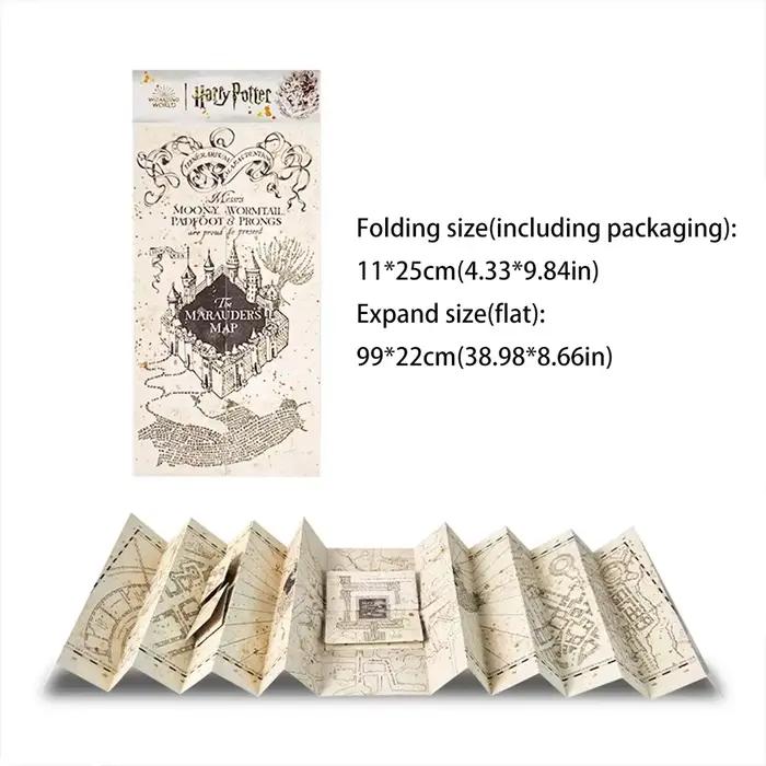 Carte Harry Potter, académie magique, thème Poudlard, Version complète HD, extensible, stéréoscopiqu