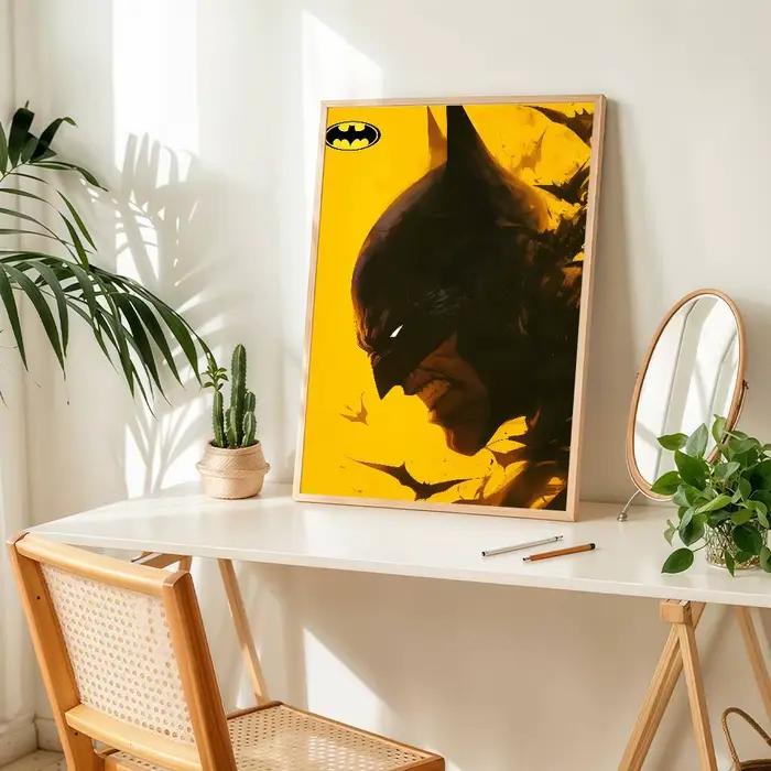 Affiche de super-héros b-batman, Art HD, mur collant, étanche, décoration de maison, salon, Bar