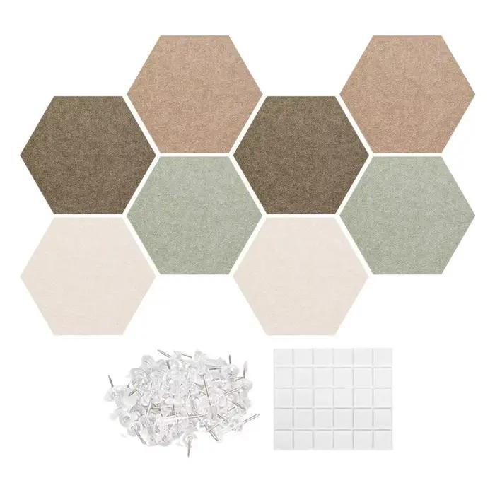 Panneaux Muraux Hexagonaux Décoratifs pour la Maison – Panneaux Acoustiques pour Affichage de Photos