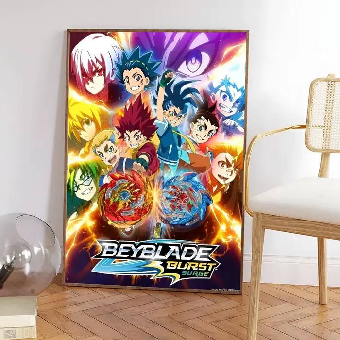 Affiche imprimée minimaliste B-Beyblade Burst pour la décoration de la maison, du salon, de la chamb