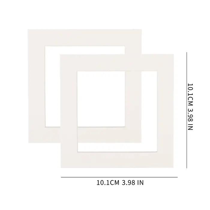 30/2 pièces Passe-partouts rectangulaires en papier blanc pour photos, peintures, impressions, affic
