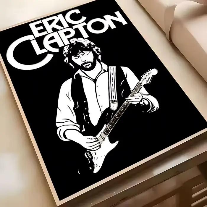 Affiche Singer E-Eric C-Clapton, autocollants muraux imperméables, décor mural amovible pour salon e