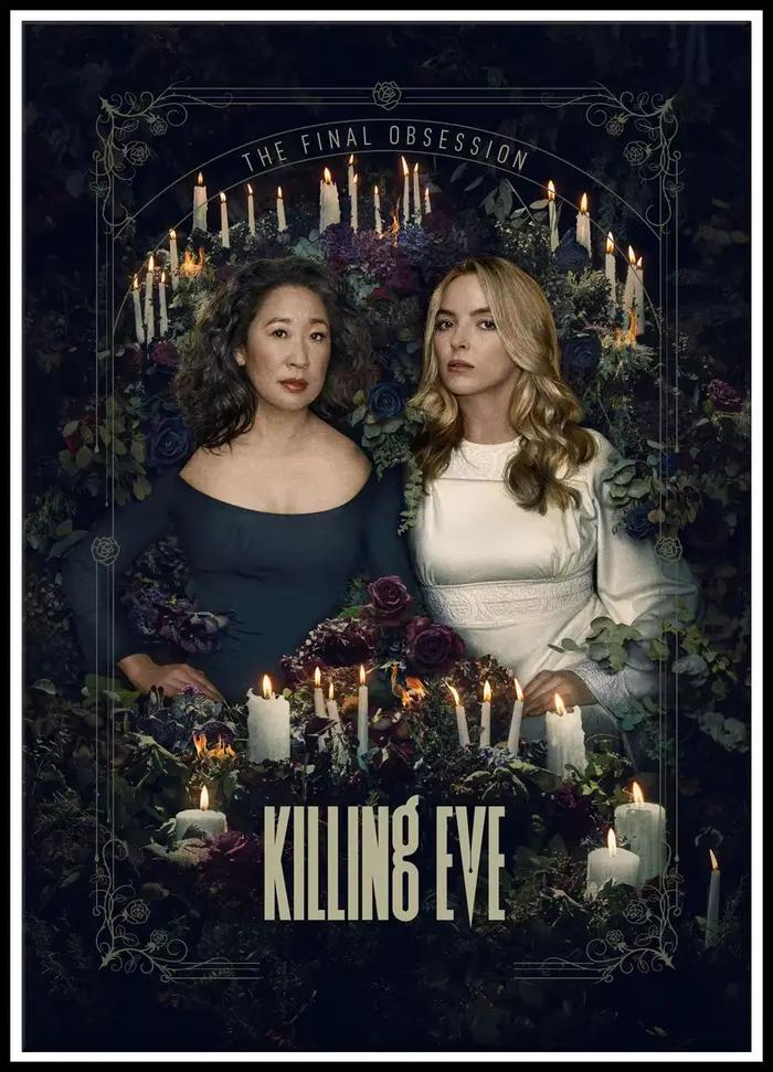 Affiche de film Killing Eve Season, série télévisée, autocollants muraux, peinture artistique, café,