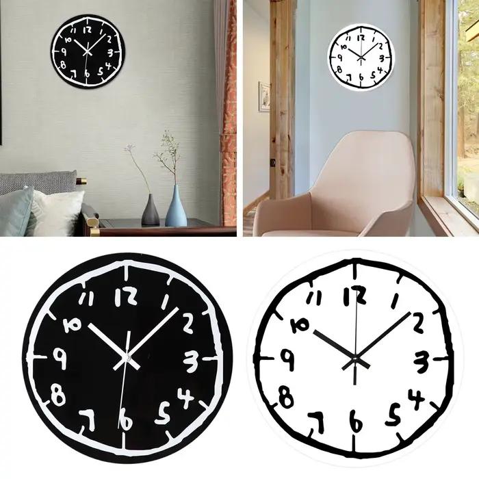 Horloge murale décorative pour cuisine, salle d'étude, salon, maison, ornement unique, mode créative