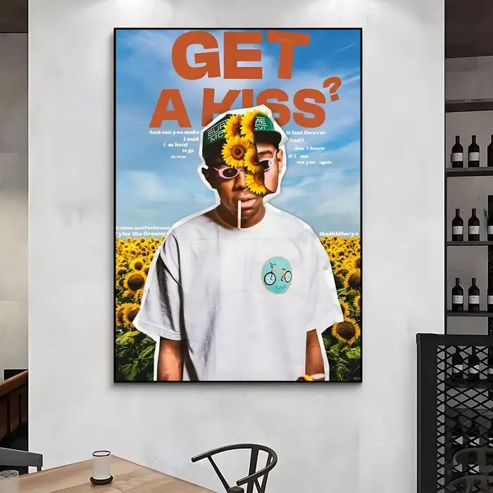 Poster Celebrity-Tyler, The CreatorS pour décoration murale de café – Impression pour chambre d'hôte