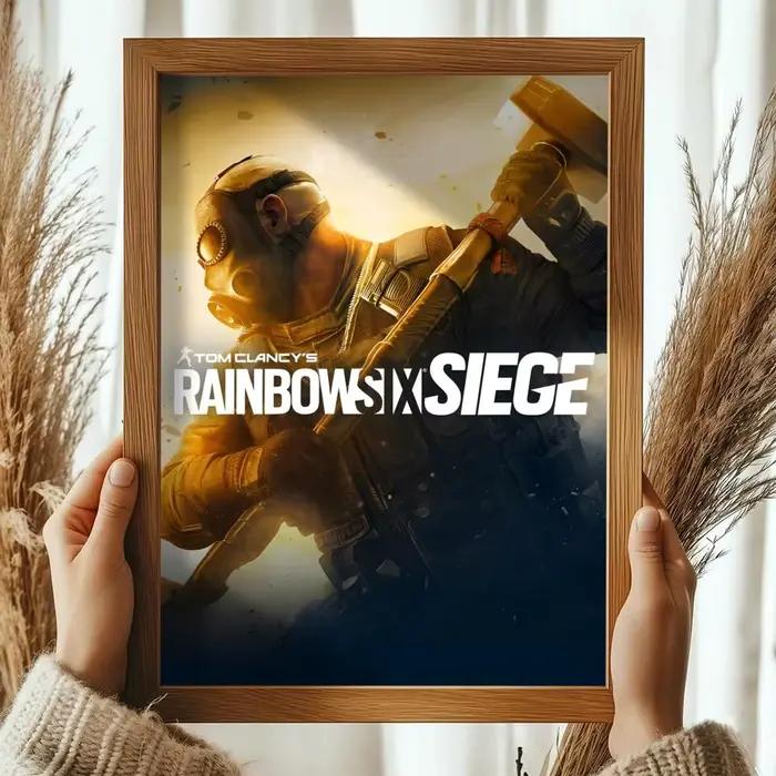 Affiche de film Rainbow Six Siege de Tom C-clancy, affiche artistique HD, autocollante, imperméable,