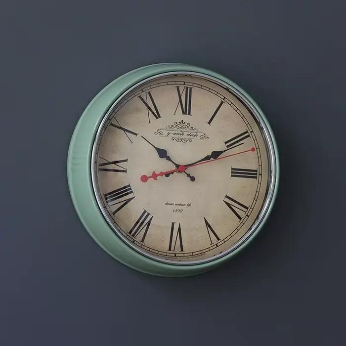 Grande Horloge Murale Américaine, Vintage, Shabby Chic, Salon, Rétro, Décoration de Maison, Chambre 