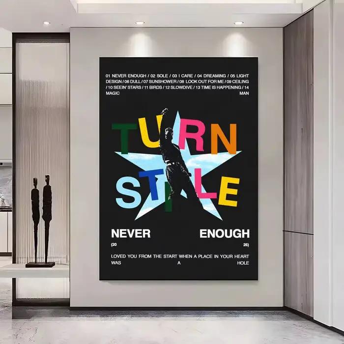 Affiches T-Turnstile Poster, affiches classiques et impressions d'art mural, idéales pour les salons
