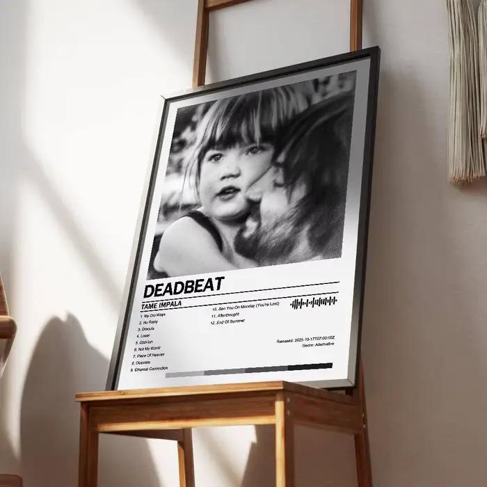 Affiche Tame Impala, couverture d'album, chansons, musique, rap, autocollant mural en papier impermé