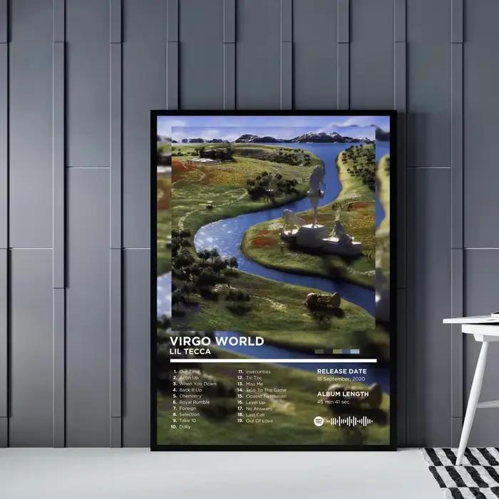 Lil Tecca TEC Plan A 2025 couverture d'album étoile de musique, affiche imprimée mur Art photo toile