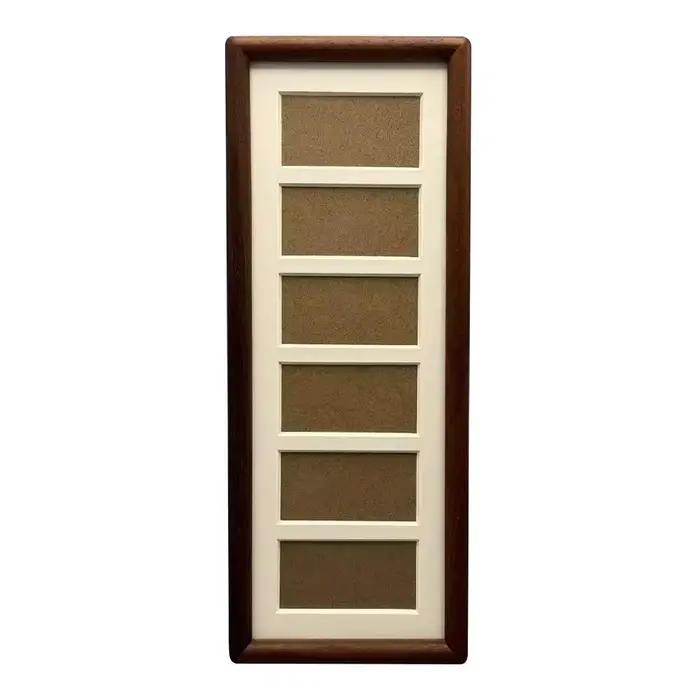 Cadre photo rectangulaire creux en bois pour peinture à l'huile, cadre de table à pendule, cadre DIY