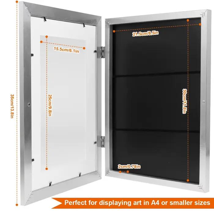 Cadres artistiques pour enfants, cadre magnétique ouvert sur le devant, modifiable, pour affiche, Ph