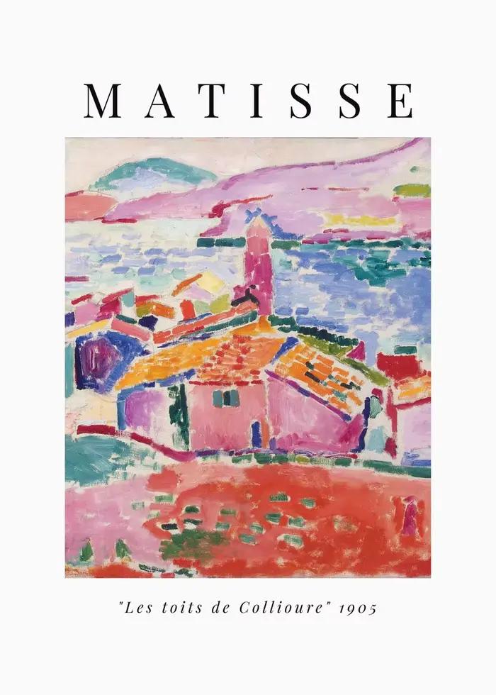 Affiche de Matisse, décor de salon esthétique nordique, toile abstraite Vintage, peintures d'intérie
