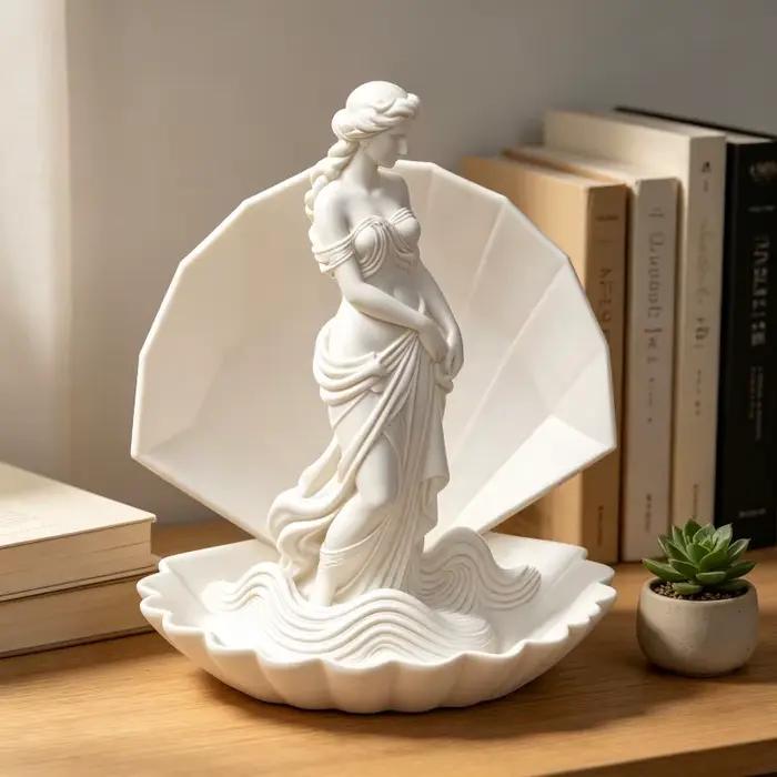 Statue en relief 3D d'Aphrodite, plateau à bijoux vintage, décoration d'intérieur, excellent cadeau 